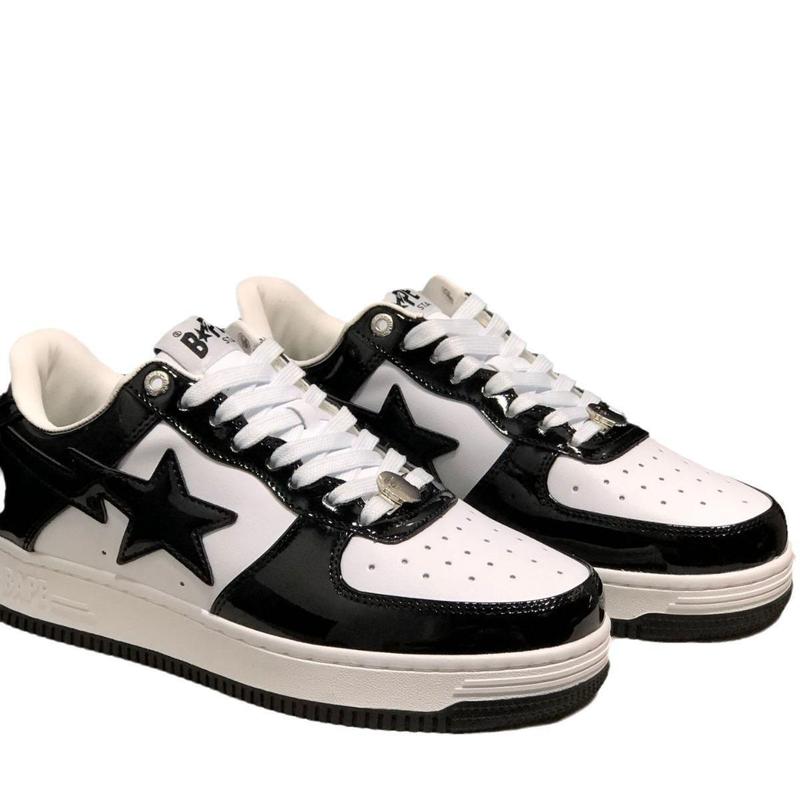 BAPE Camouflage Suede Low-Top Sneakers for Men and Women - Closed, Boy