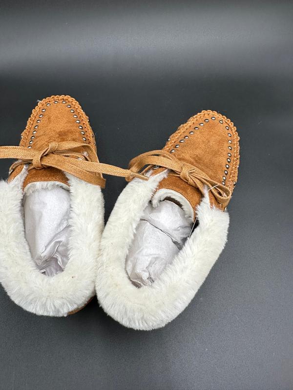 Montana West Brown Concho Lux Moccasins