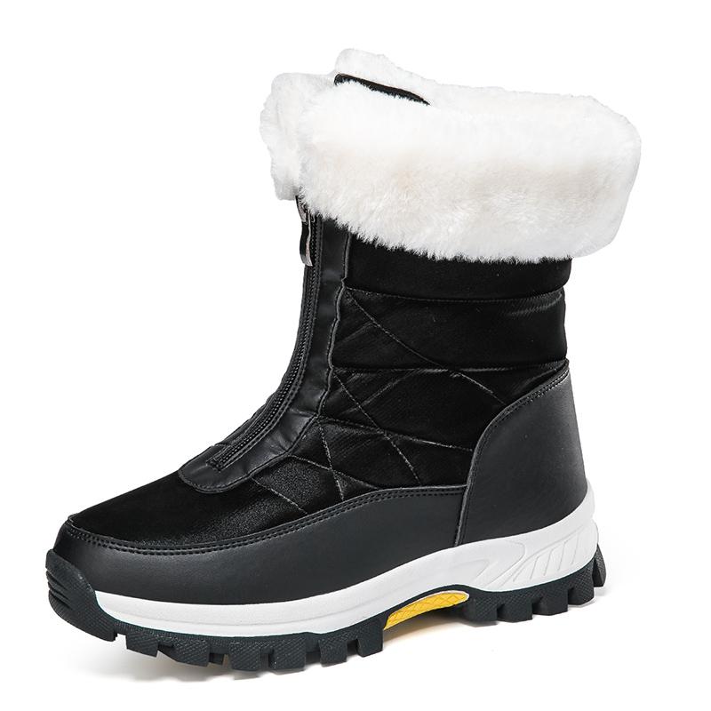 Black Friday Women's Waterproof Winter Snow Boots Lightweight Anti-Slip Warm Outdoor Mid-Calf Booties