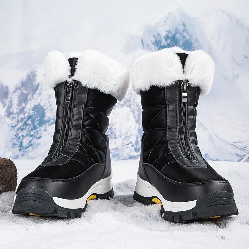 Black Friday Women's Waterproof Winter Snow Boots Lightweight Anti-Slip Warm Outdoor Mid-Calf Booties