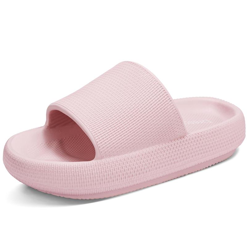 Cloud Slides for Women and Men - Soft, Comfy, Relax Cloud Slippers, Thick Sole, Non-slip Pillow Slippers Walking Shoes Footwear house slipper