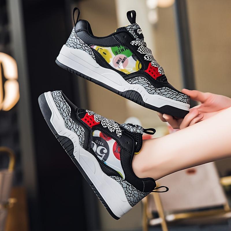 Fashion couple sports shoes, unisex trendy shoes, multi-functional artificial leather casual shoes, fashion skateboard shoes