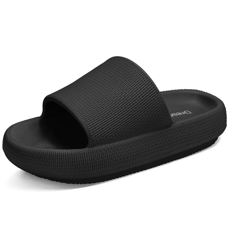 Cloud Slides for Women and Men - Soft, Comfy, Relax Cloud Slippers, Thick Sole, Non-slip Pillow Slippers Walking Shoes Footwear house slipper