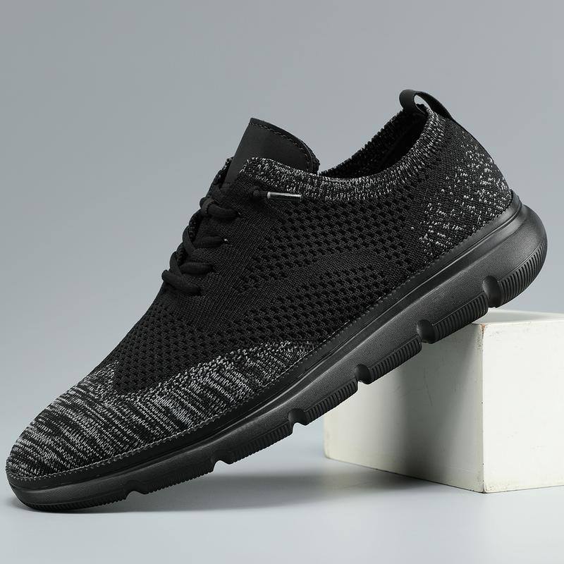 Men's Mesh Sneakers Oxfords Business Casual Walking ShoesTennis Comfortable, Lightweight Comfortable Sports Running Shoes，Knitted Mesh Breathable And Comfortable Platform Sneakers