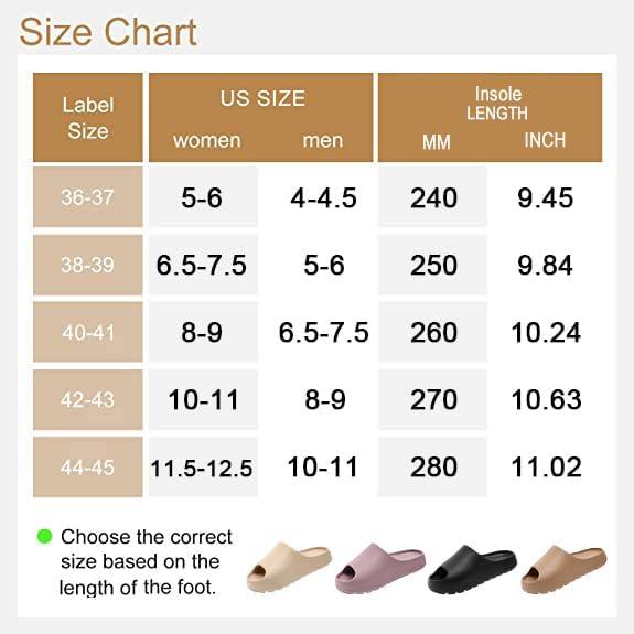 Cloud Slides for Women Men, Recovery Pillow Slides for women,EVA Anti-Slip shower shoes,Thick Sole Open Toe Garden Shoes,sandals women,mens slippers for Indoor and Outdoor