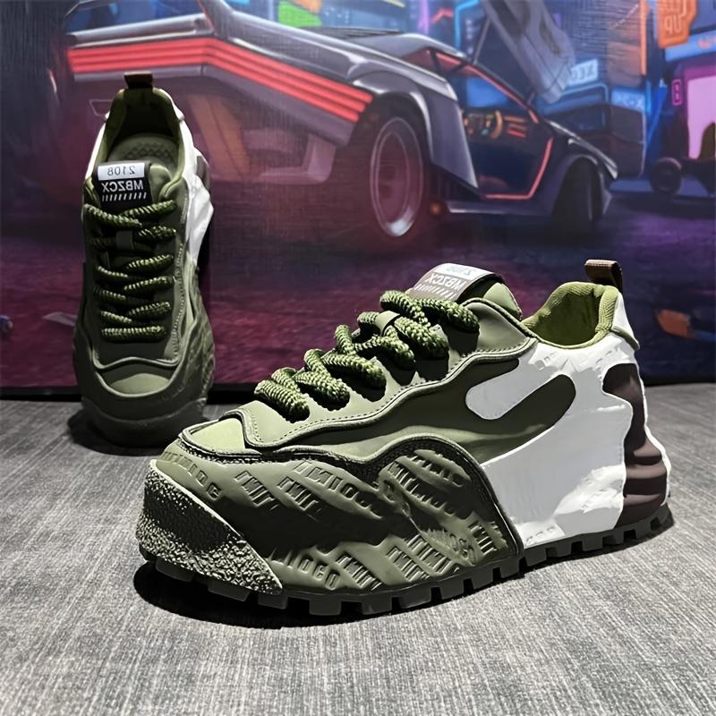 Fashion Platform Sneaker-Comfortable Multi-Functional Dad Shoes, Platform Height Increasing, Lace up Casual Streetwear, Suitable for All Seasons