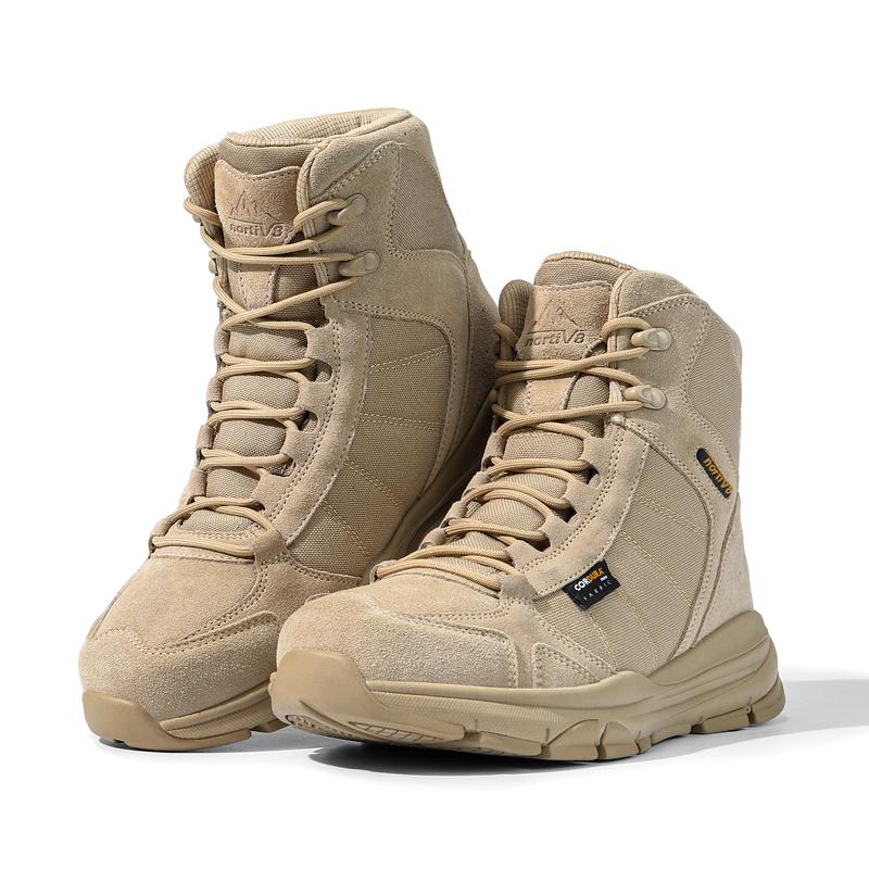 NORTIV8 Men's Lightweight Military Work Boots with Superior Durability & Traction - Walking Shoes