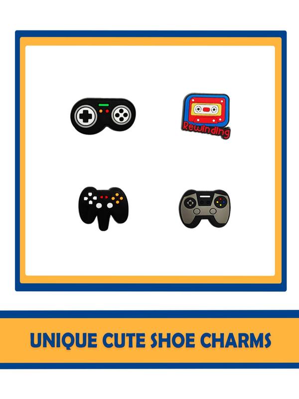 Game Console Series Shoe Charms, Cute Game Console Design Shoe Decoration Charms, Fashionable Shoes Decoration Accessories for Women & Men