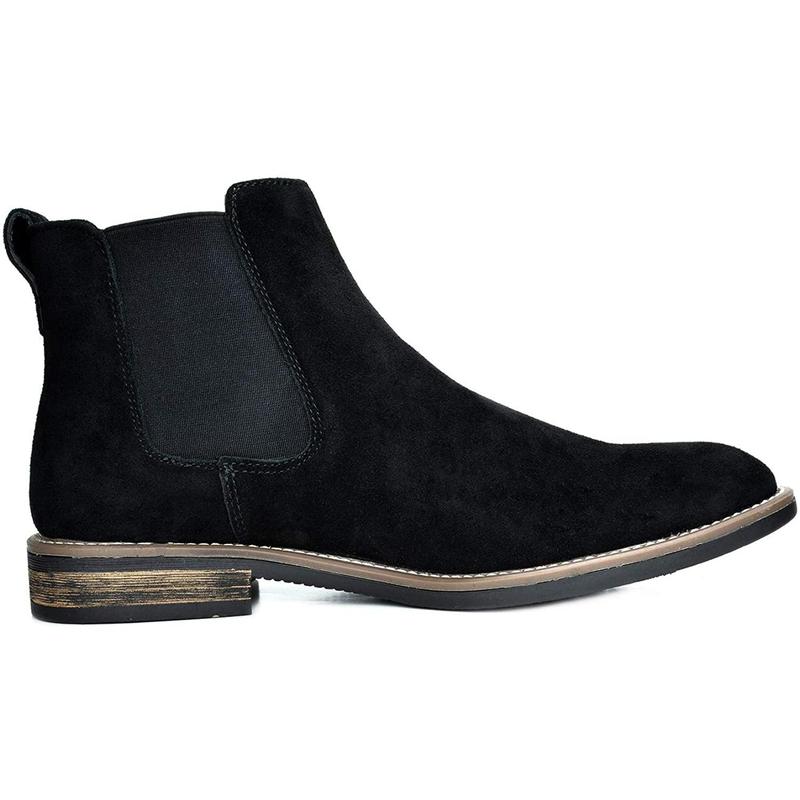 Bruno Marc Men's Timeless Suede Leather Chelsea Boots Boy Walking Shoes