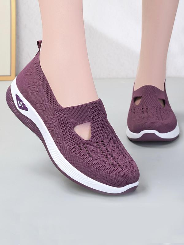 Women's Mesh Breathable Lightweight Slip on Shoes, Casual Comfortable Sports Running Shoes, All-match Commuter Shoes for Work & Daily Wear