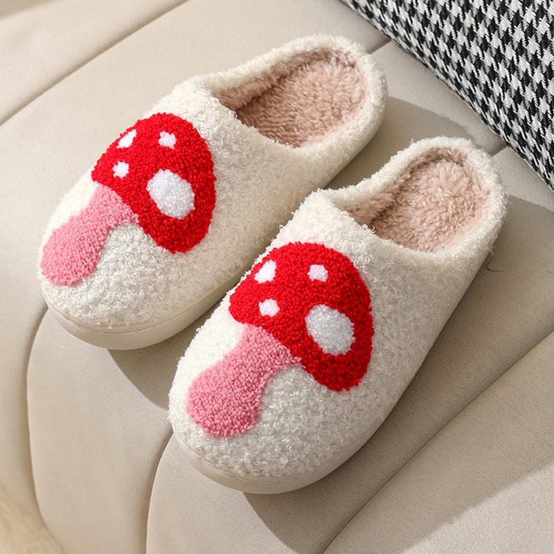 Slippers for Men & Women Non-slip Plush Warm Slippers House Shoes for Winter