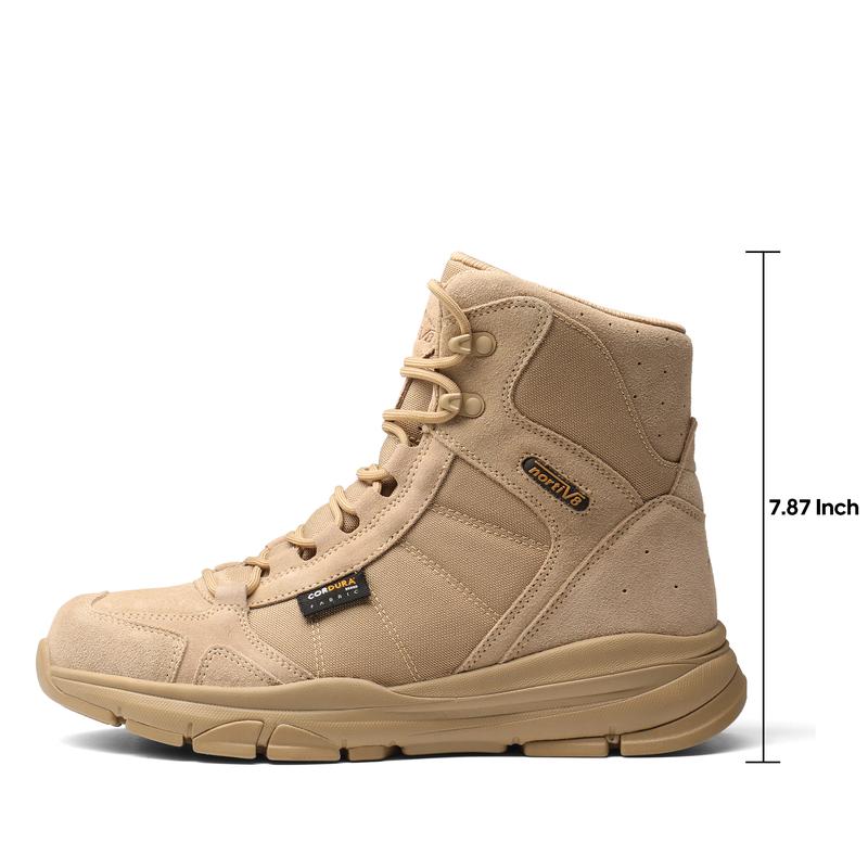 NORTIV8 Men's Lightweight Military Work Boots with Superior Durability & Traction - Walking Shoes