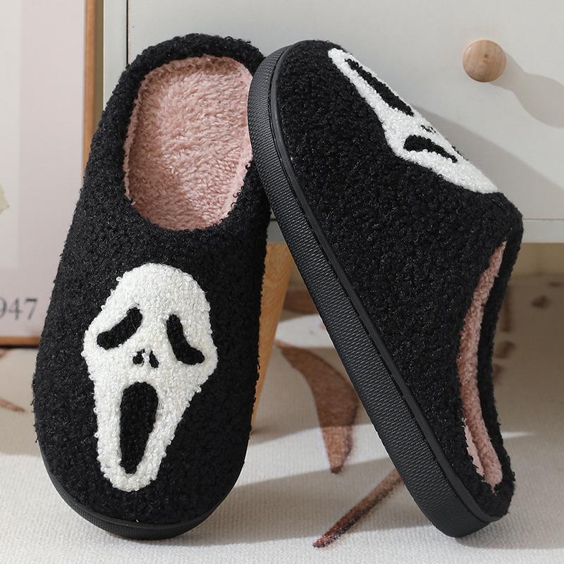 Cotton slippers for women, anti slip cashmere for warmth, monthly slippers for indoor home, cute and fluffy cotton Walking Shoes