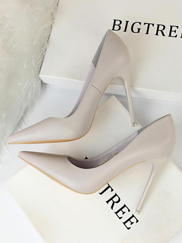 Women's Casual Solid Color Minimalist Stiletto Heels, Elegant Pointed Toe High Heel Shoes for Party Decor, Fashionable All-match Heels for Women & Girls