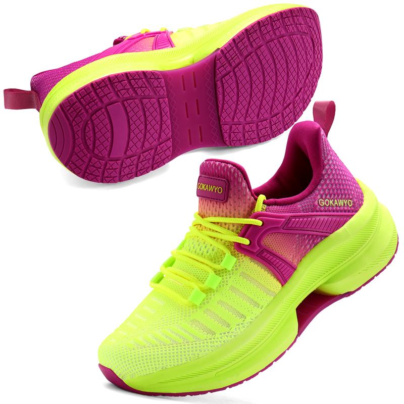 Women's Comfortable Sports Shoes Athletic Outdoor Sports Runner Fashion Training Trainer Sneaker Casual Breathable Support Running Girl Walking Shoes