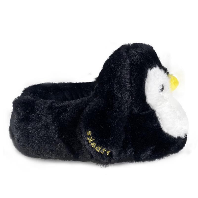 Anime  Cute Home penguin Cotton Shoes Cartoo Fuzzy Slippers Women Autumn Winter Soft Plush Flat Shoe Girl Footwear