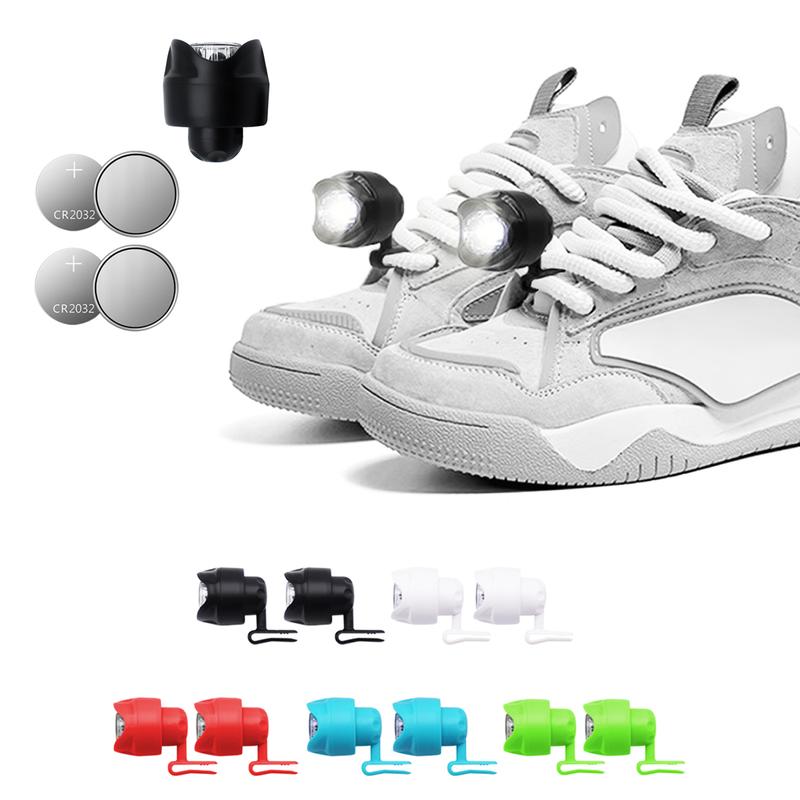 Walking Headlights for Crocs 2pcs, Waterproof Shoes Lights Flashlights for Crocs, Charm Accessories for Adults Crocs Glow in The Dark Footwear Comfort