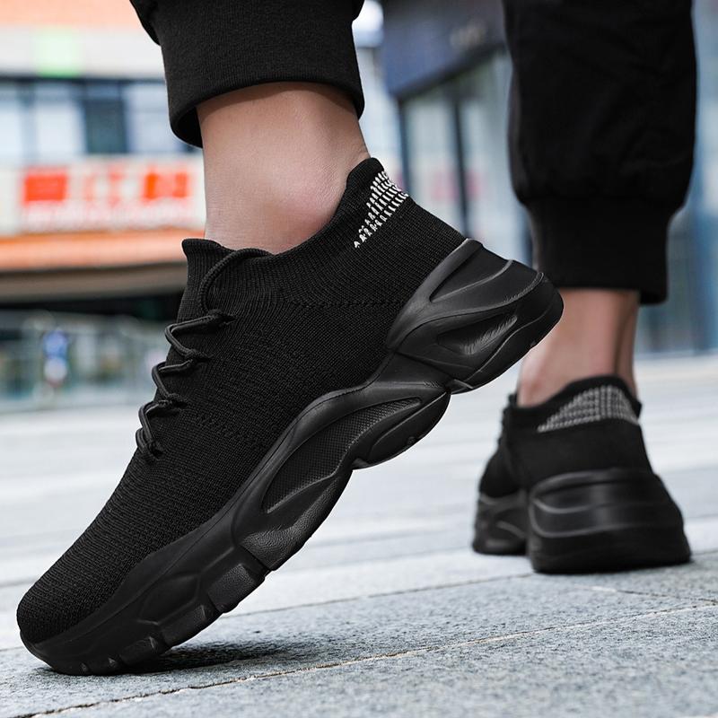 Men's 2024 New Casual Lace Up LowTop Sneakers, Closed Footwear Boy Athletic Runner Sports Shoes Trainer Training Walking Shoes