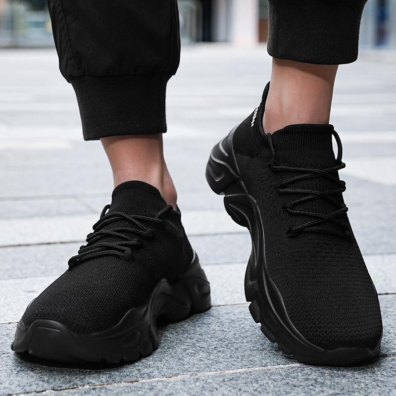 Men's 2024 New Casual Lace Up LowTop Sneakers, Closed Footwear Boy Athletic Runner Sports Shoes Trainer Training Walking Shoes