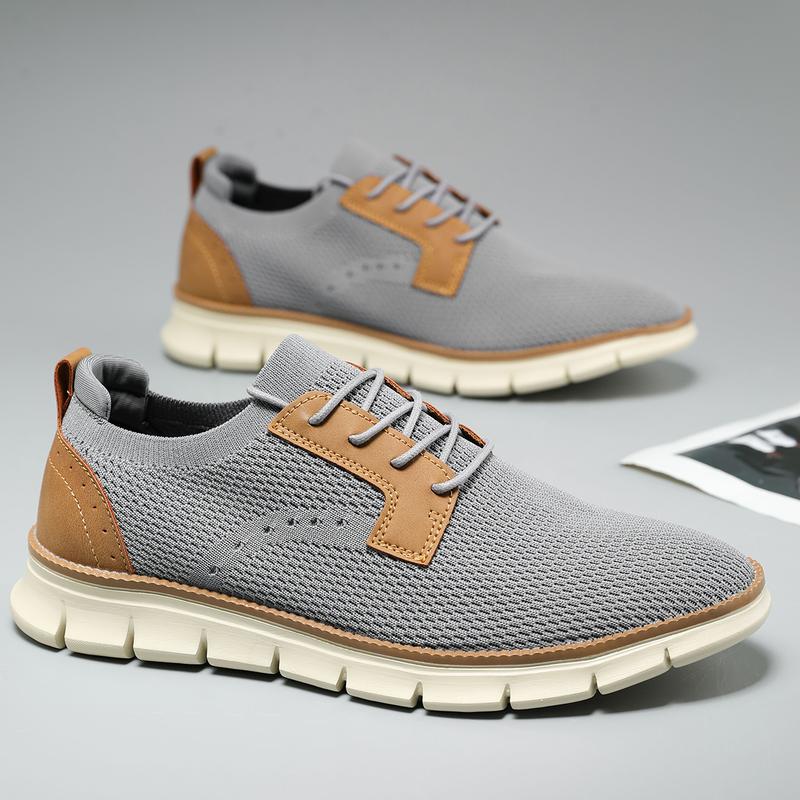 Men's Mesh Sneakers Oxfords Business Casual Walking ShoesTennis Comfortable，Comfortable  Lightweight Breathable Sports Running Shoes