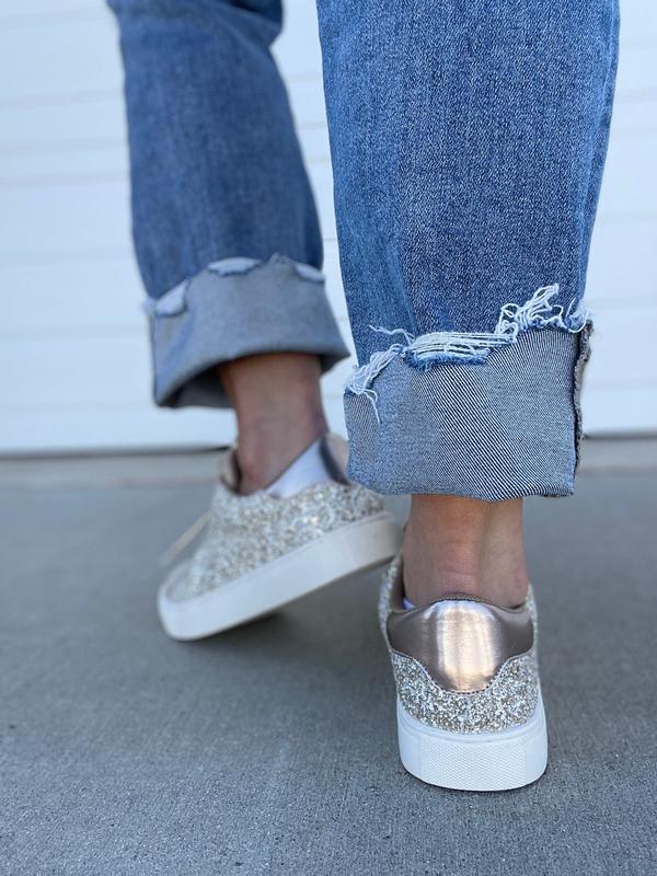 Corkys Dazzle Sneaker In Gold