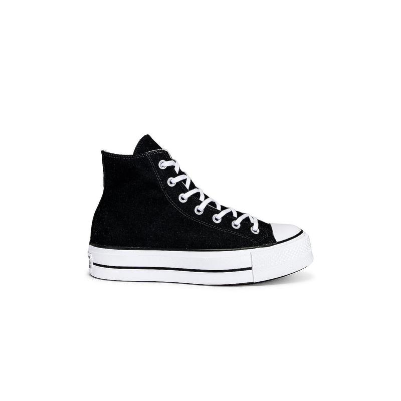 Converse Chuck Taylor All Star Lift Hi Sneaker in Black & White