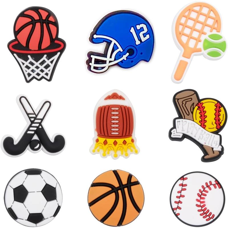 30 50 100 count Pack Shoe Decorations Charms for Boys Teens  PVC Clog Accessories Pins Fit for Garden Sandals Wristband Bracelet