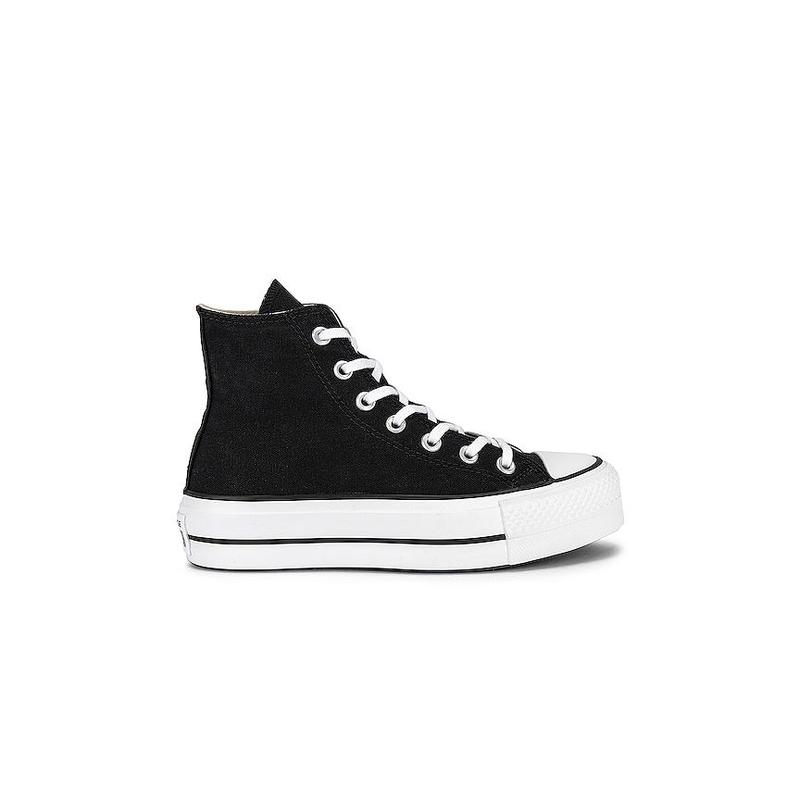 Converse Chuck Taylor All Star Lift Hi Sneaker in Black & White