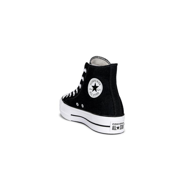 Converse Chuck Taylor All Star Lift Hi Sneaker in Black & White