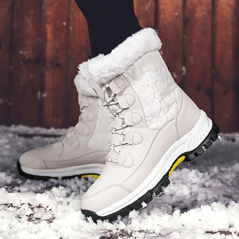 Women's Winter Boots, Mid-calf Warm Lined Snow Boots, Non-slip Warm Shoes, Fashionable And Casual Women's Boots Girl Walking Shoes