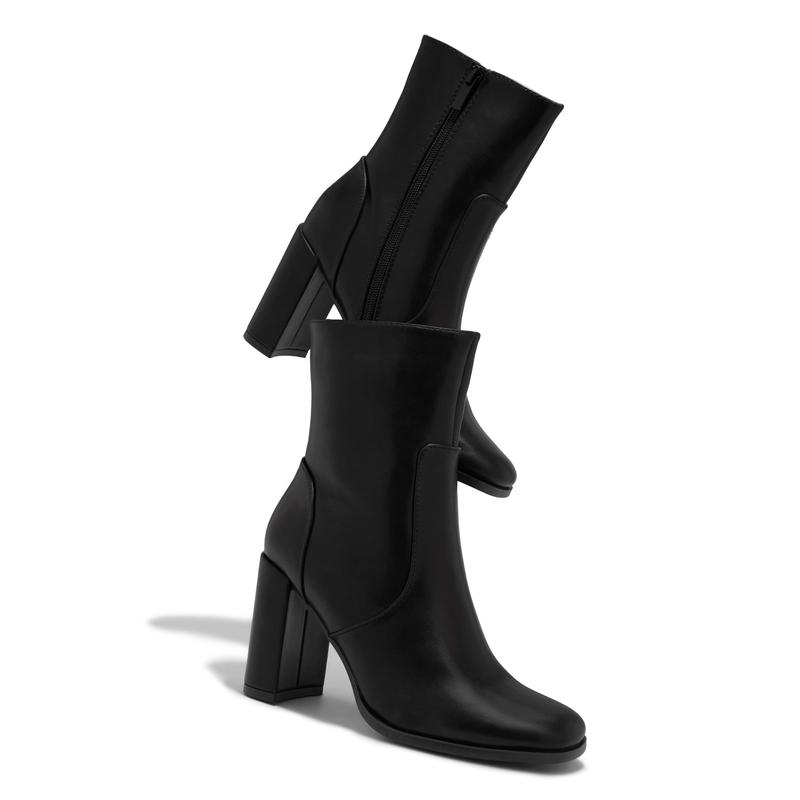 Harlow Block Heel Ankle Boot - Black