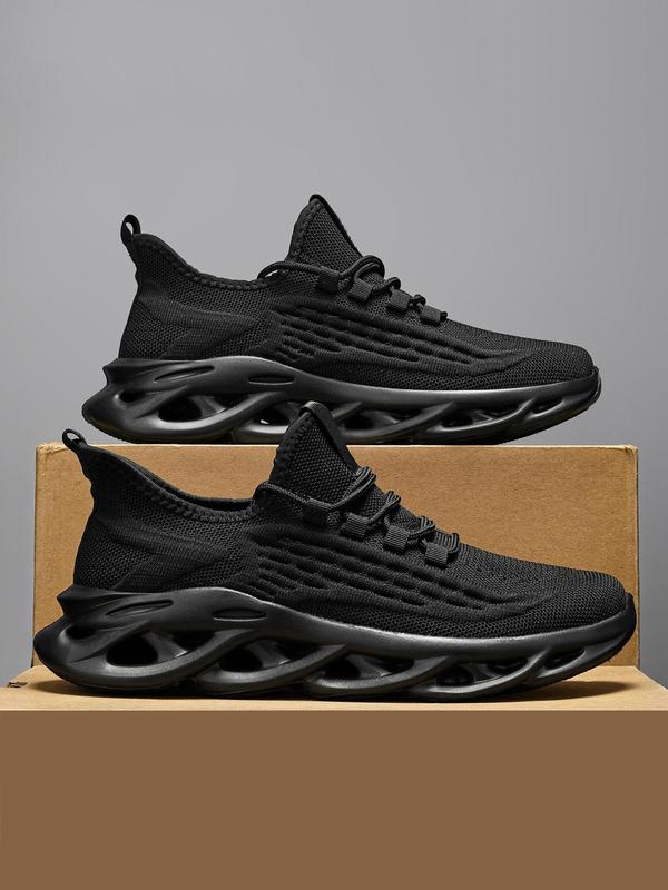 Men's Fashionable Lightweight Casual Sneakers, 2024 New Style Trendy Lace Up Low Top Sneakers, Breathable Comfortable Sports Running Shoes for Daily Wear