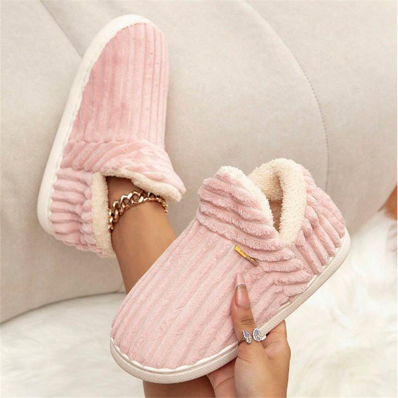 Women's Bootie Slippers, Cozy House Shoes with Memory Foam, Plush Fleece Lining, Indoor Outdoor Anti-Slip Sole