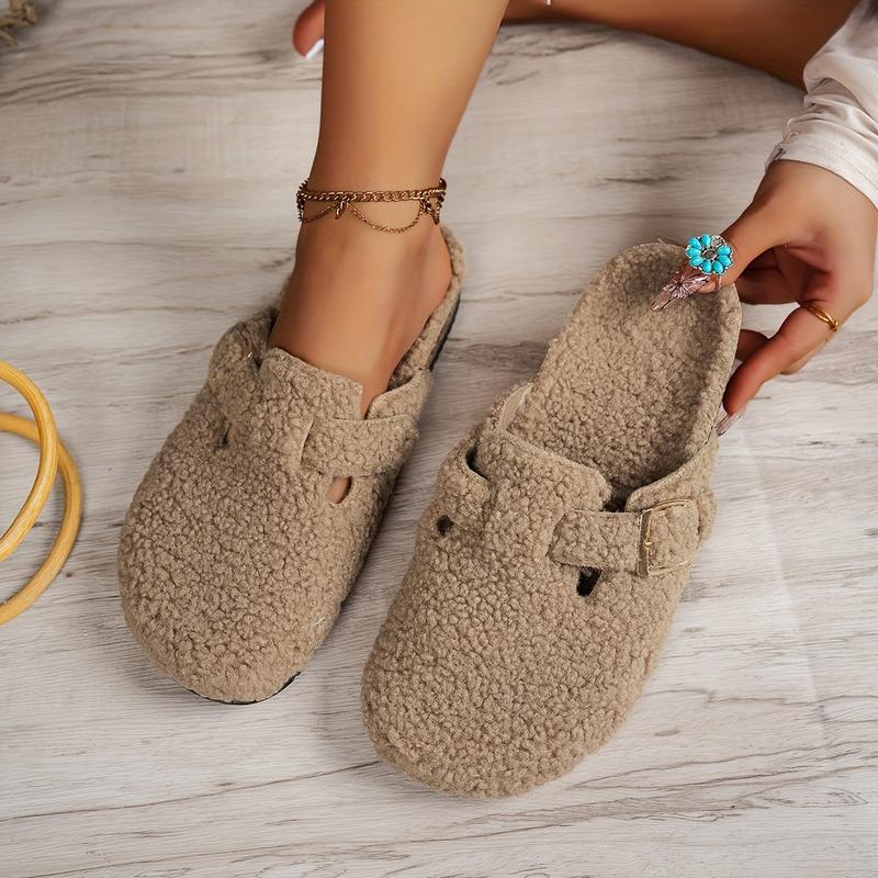 Cozy & Stylish Women's Fuzzy Slippers - Soft, Comfortable Indoor Outdoor Shoes for All Seasons