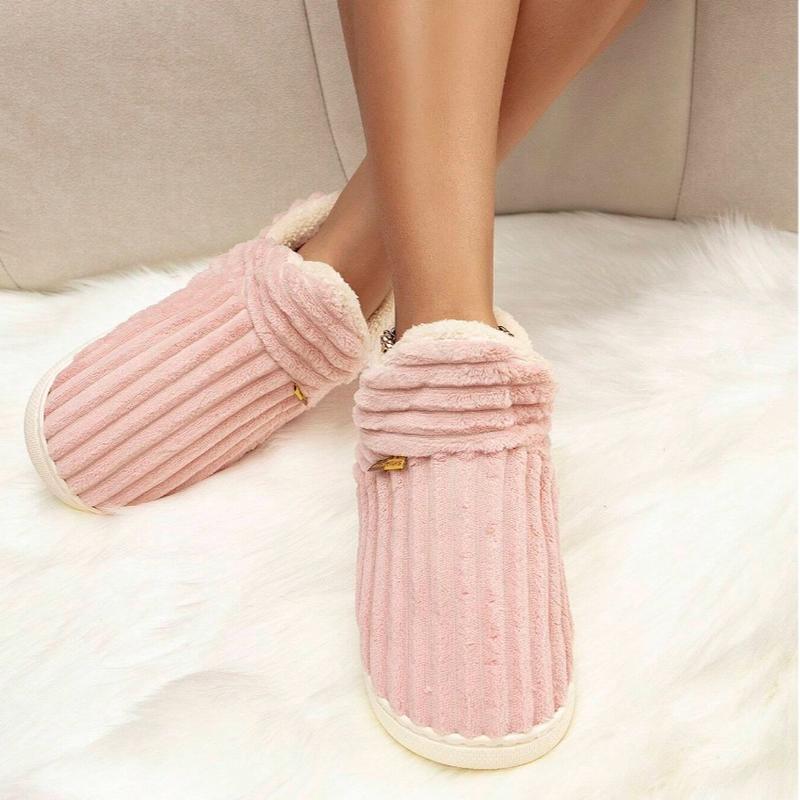 Women's Bootie Slippers, Cozy House Shoes with Memory Foam, Plush Fleece Lining, Indoor Outdoor Anti-Slip Sole