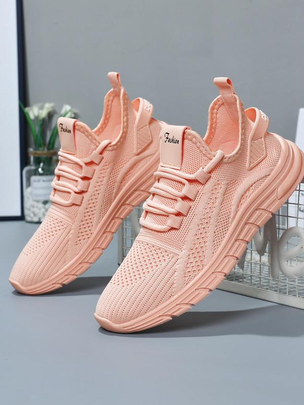 Women's Fashionable Lace Up Low Top Sneakers, Casual Breathable Comfortable Sports Running Shoes, All-match Basic Shoes for Daily Wear