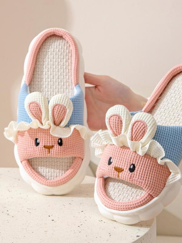 Summer 2024 New Trendy Cow Design Slippers, Casual Novelty Soft Cozy Cute Home Sandals, Fashion House Platform Slippers for Daily Wear, Girl's Comfort Walking Shoes, Back To School Footwear