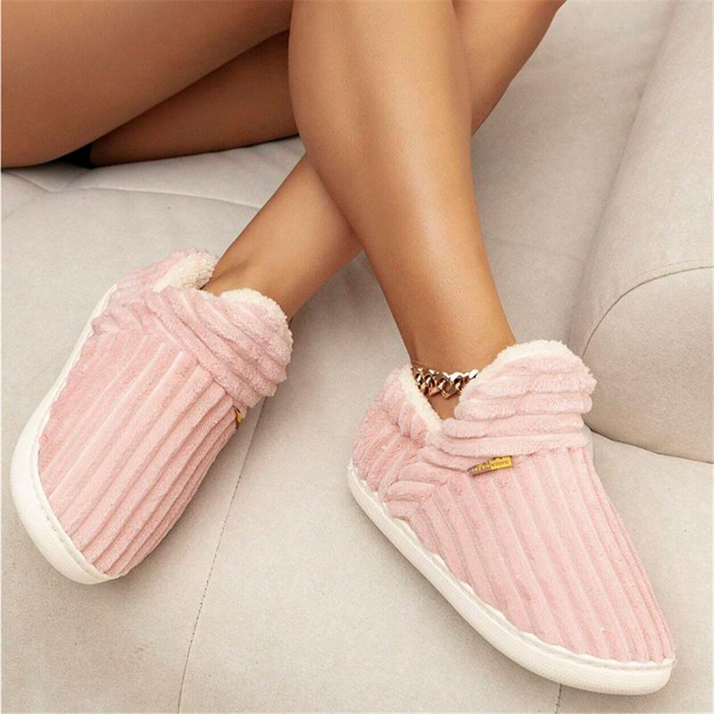 Women's Bootie Slippers, Cozy House Shoes with Memory Foam, Plush Fleece Lining, Indoor Outdoor Anti-Slip Sole