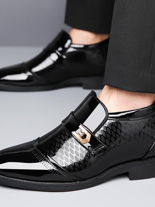 Men's Business Minimalist Slip-on Formal Shoes, Fashionable Non-slip Breathable Dress Shoes for Party, Daily Decor, Classic Dress Shoes for Men