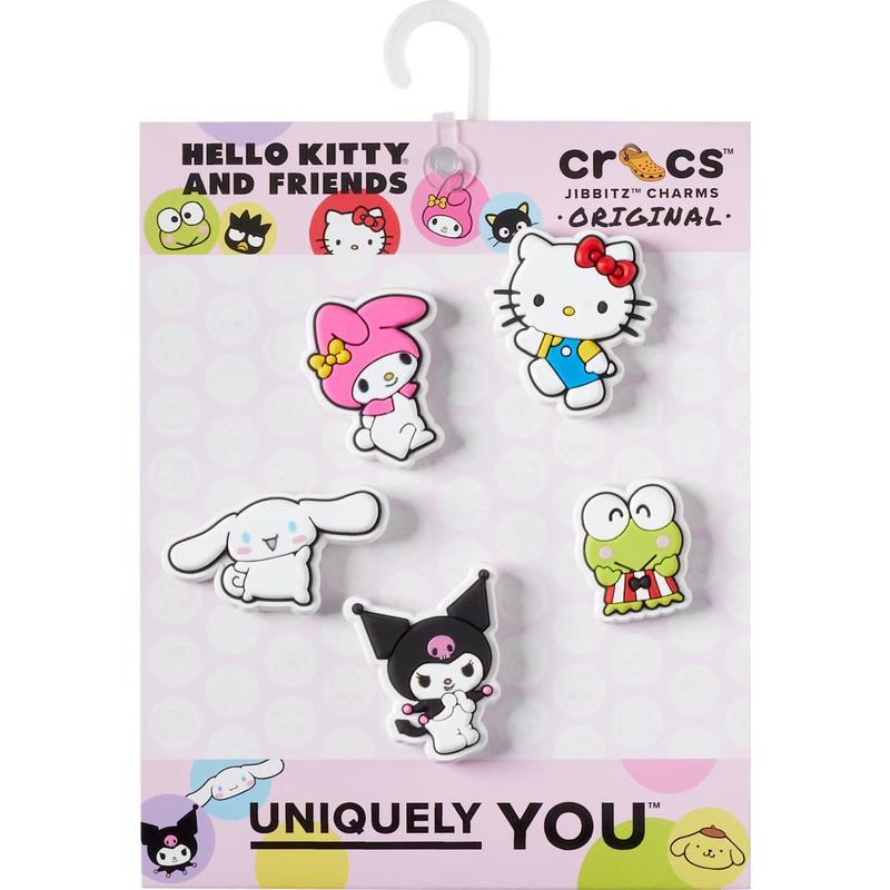 Crocs Jibbitz Sanrio Hello Kitty and Cinnamoroll Anime Shoe Charms 5-Pack