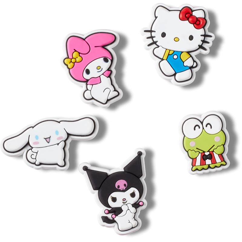 Crocs Jibbitz Sanrio Hello Kitty and Cinnamoroll Anime Shoe Charms 5-Pack