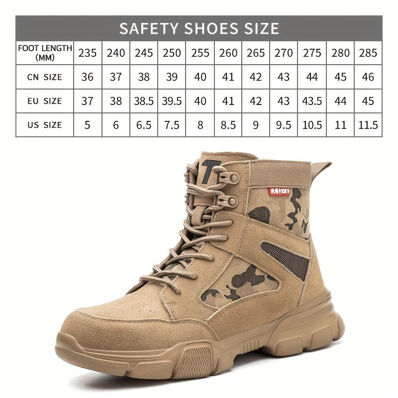 Men's New Work Safety Boots Safety Shoes Indestructible Safety Shoes Men's Work Sneaker Men's Steel Toe Work Boots Men's