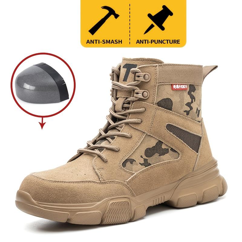 Men's New Work Safety Boots Safety Shoes Indestructible Safety Shoes Men's Work Sneaker Men's Steel Toe Work Boots Men's