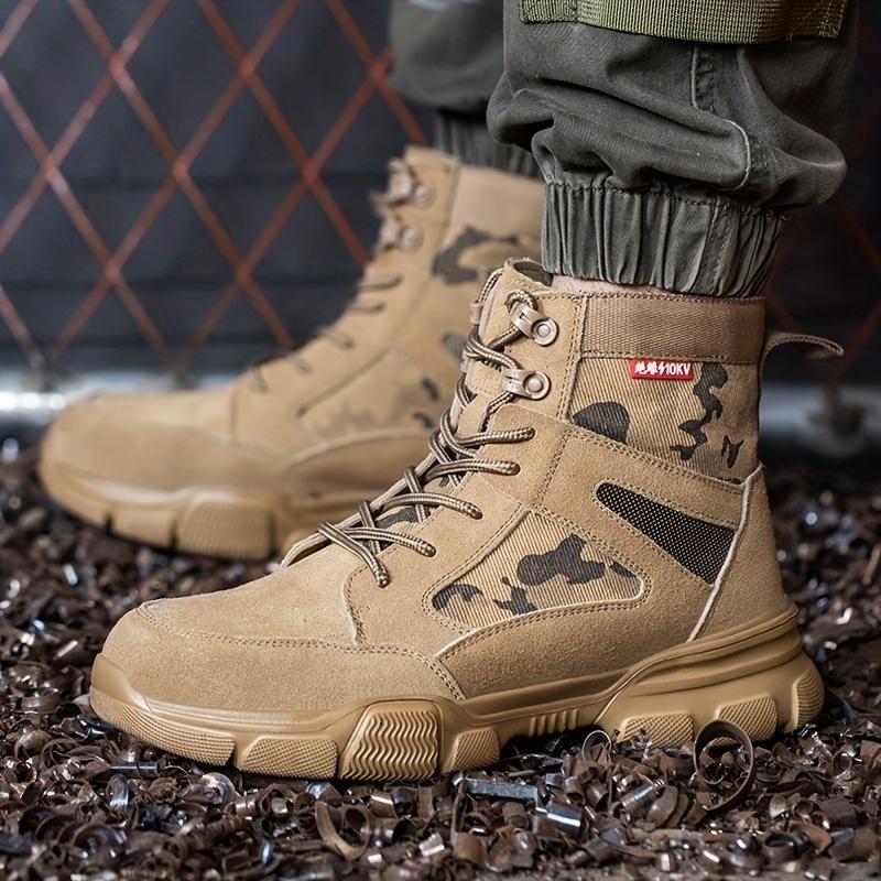 Men's New Work Safety Boots Safety Shoes Indestructible Safety Shoes Men's Work Sneaker Men's Steel Toe Work Boots Men's