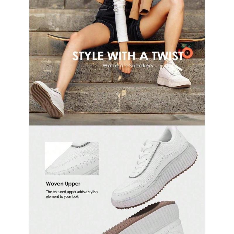 Women Chunky Sneakers Comfortable Casual Platform Fashion Suitable For Short Women Sport Style Trendy And Comfortable Vacation Outfits