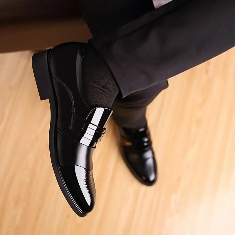 Men's pointed formal shoes, comfortable and non slip formal shoes