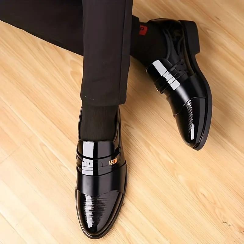 Men's pointed formal shoes, comfortable and non slip formal shoes