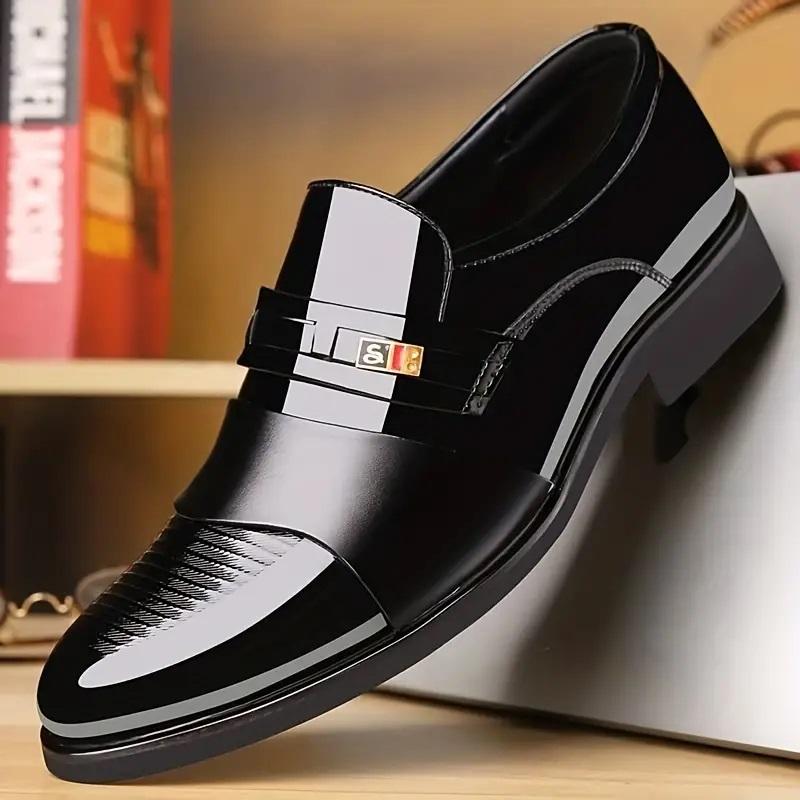 Men's pointed formal shoes, comfortable and non slip formal shoes