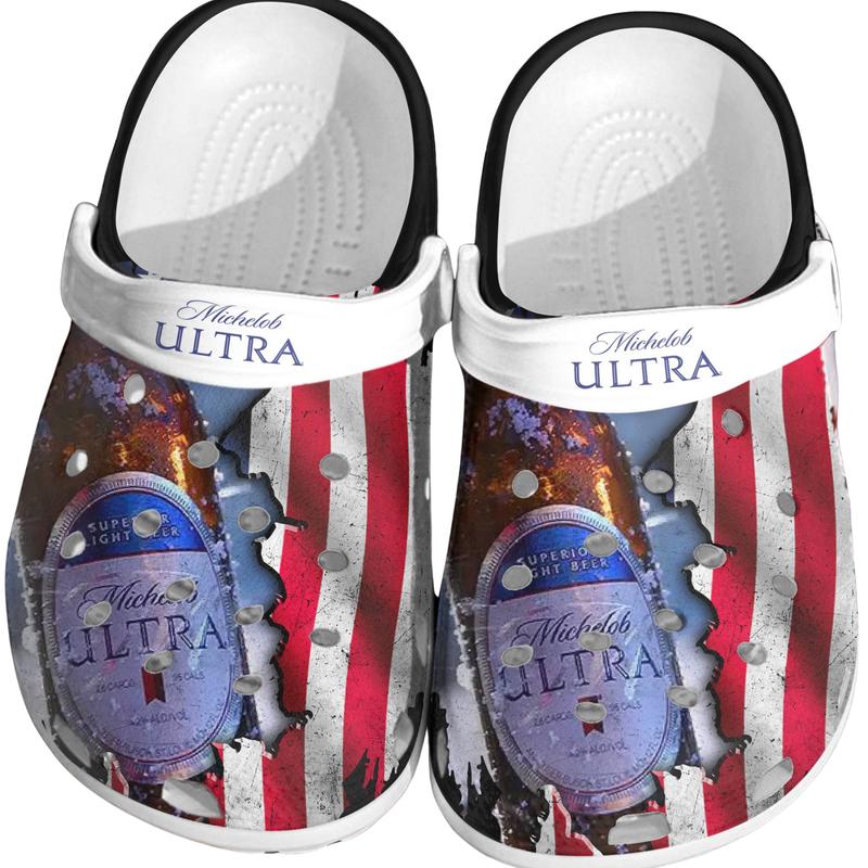 Michelob Ultra, Michelob Ultra Shoes, Beer CLogs Footwear, Drink Beer Shoes