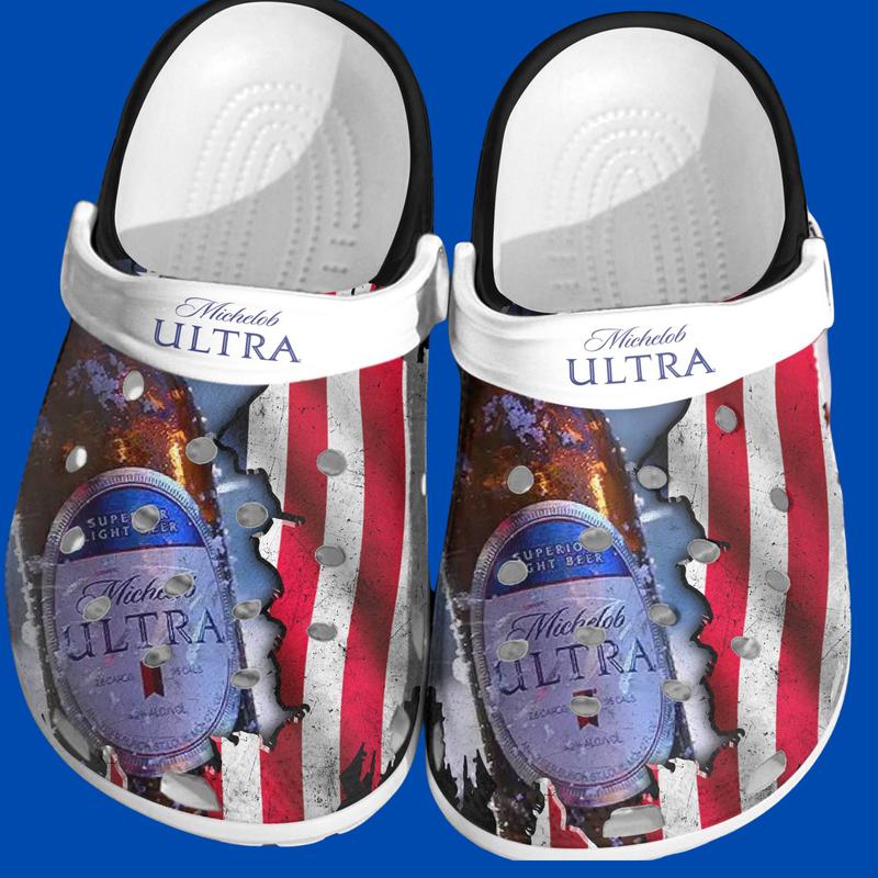 Michelob Ultra, Michelob Ultra Shoes, Beer CLogs Footwear, Drink Beer Shoes